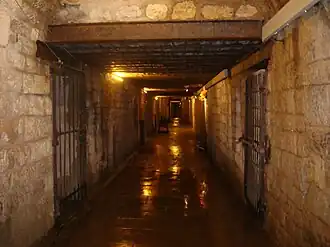One of the hallways inside the fort