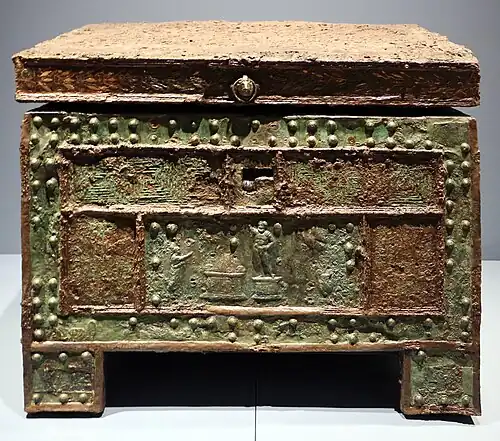 An arca, a strongbox or safe, also from Pompeii