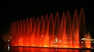 Fountains at Mellat Park