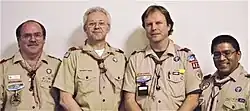 Image 14Four American Wood Badgers with insignia (from Wood Badge)