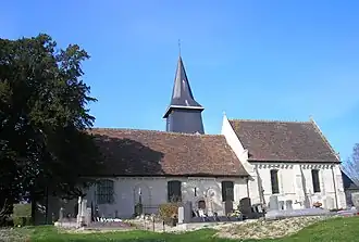 The church in Douville-en-Auge