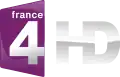 Logo of France 4 HD from 2011 to 2018