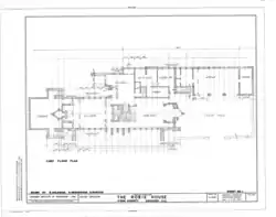 Floor plan of the first, or ground, story