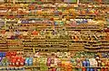Packaged food aisles in a Fred Meyer, a hypermarket chain in the Pacific Northwest