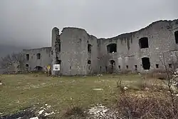 View of Fort Kosmač from the west side