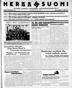 Front page of Herää Suomi