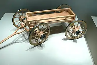 Reconstruction of a chariot from the Final Hallstatt period.
