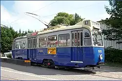 Amsterdam three-axle motor car 533 from 1950.