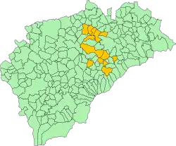 Municipalities of the province of Segovia affiliated to the Cantalejo public school where gacería is taught as part of the curriculum