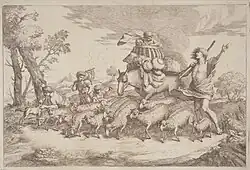 A Pastoral Journey with a Child in a Basket on Horseback, 1758-1759, National Gallery of Art, Washington, D.C.