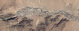 This proves that the lake was created by the taishir hydroelectic plant.