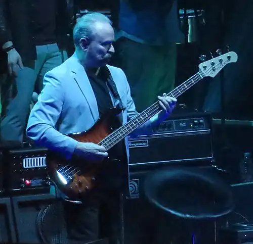 Stuermer performing with Genesis in 2022