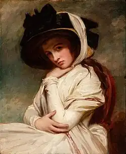 George Romney's Emma Hart in a Straw Hat; 1785.[116]