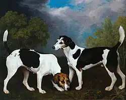 A Couple of Foxhounds (1792), oil on canvas, 127 x 101.6&nbsp;cm., Tate Britain