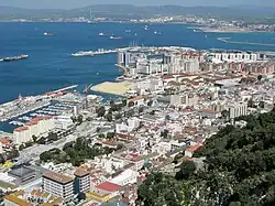 Westside as seen from the Rock of Gibraltar.