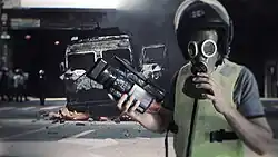 Giorgio J. Squarcia at the G8 in Genoa