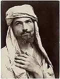 Self-portrait in Arab garb