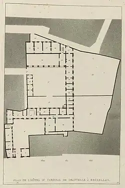 Floor plan of the Granvelle Palace[19]