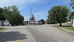 Looking north on Ohio State Route 753 in Good Hope