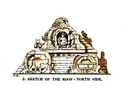 North roof of Gop Surya temple, Gujarat, c. late 6th / early 7th century