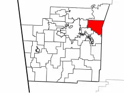 Location of Goshen Township in Washington County
