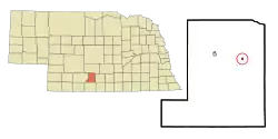 Location of Smithfield, Nebraska