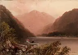 View of a Mountain Lake, circa 1870