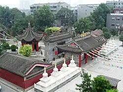 Guangren Temple of the Tibetan Buddhist tradition in Xi'an.