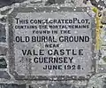 Burial ground Vale Castle