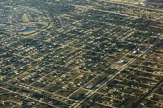 Aerial view of Lehigh Acres