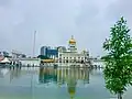 Gurdwara Bangla Sahib viewed across from the sarovar
