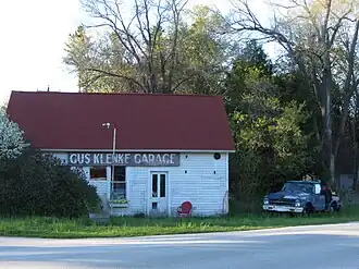 Gust Klenke's garage