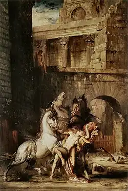 Diomedes Devoured by his Horses (1865), 140 x 95.5&nbsp;cm, Musée des Beaux-Arts de Rouen