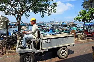 A village vehicle on the island of Cheung Chau in Hong Kong