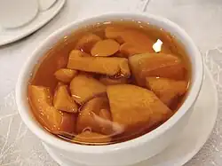 Chinese sweet potato soup, popular during the winter
