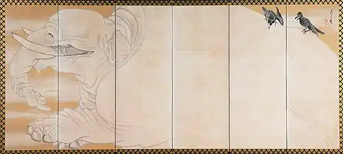 White Elephant and Black Bull (right panel)