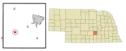 Location of Wood River, Nebraska