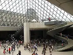 Spiral staircase in the Hall Napoléon