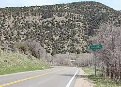 Entering Hamilton from the south on State Highway 13