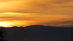 seen from Graz in the sunset