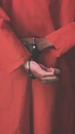 Handcuffed in the back stack position