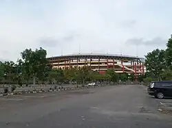 Hang Jebat Stadium from outside.