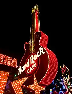 Guitar sign from a local Hard Rock Cafe