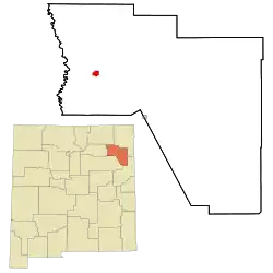 Location of Roy, New Mexico