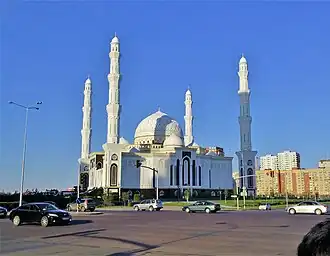 Hazrat Sultan Mosque, Nur-Sultan, Kazakhstan.