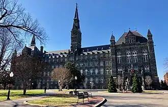 East elevation of Healy Hall