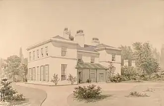 Heathfield Hall - 1835 painting by Allen Edward Everitt