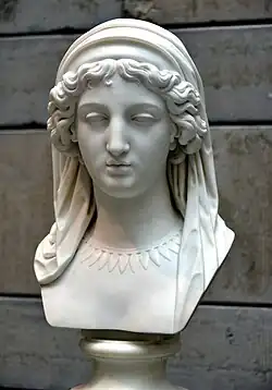 Helen, consort of Menelaos, by Bengt Erland Fogelberg, carrara marble. Nationalmuseum, Stockholm, Sweden