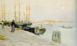 Morning at the Quay in Venice