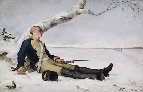 Wounded Warrior in the Snow, 1880